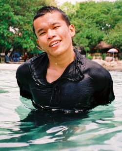 Cotton Hooded Swim Shirt