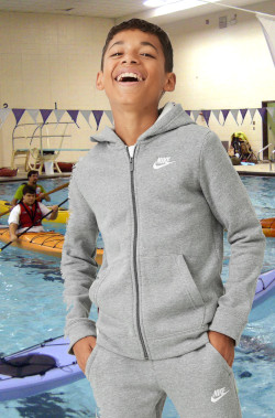 paddling clothes in the pool